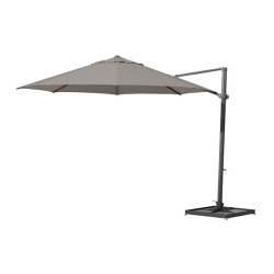 4 Seasons Outdoor | Zweefparasol Siesta Ø 350 cm | Antraciet-Taupe